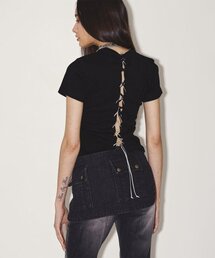 BACK TANGLED TEE BLACK