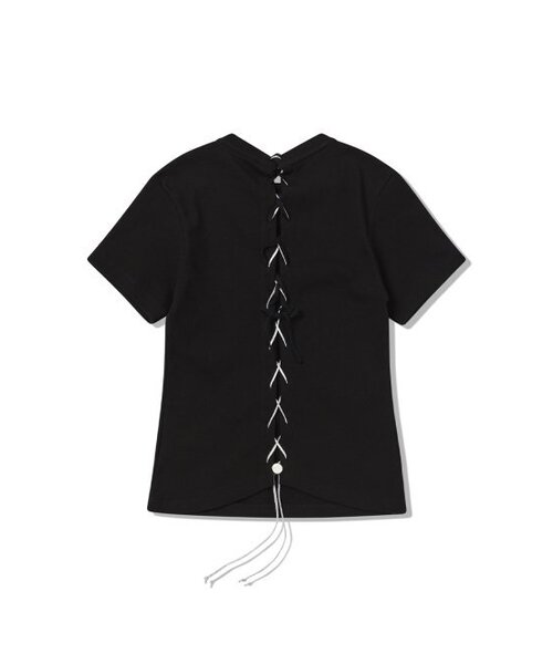NYXX（エヌワイエックスエックス）の「BACK TANGLED TEE BLACK（Tシャツ/カットソー・レディース・その他・FREE）」の3枚目の写真
