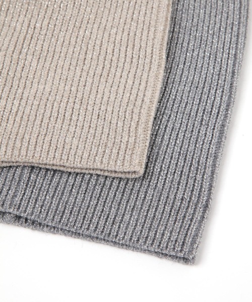 GLOBAL WORK（グローバルワーク）の「ラメ入りニットビーニー/606870（ニットキャップ/ビーニー・レディース・ブラック/グレー/オフホワイト・FREE）」の7枚目の写真