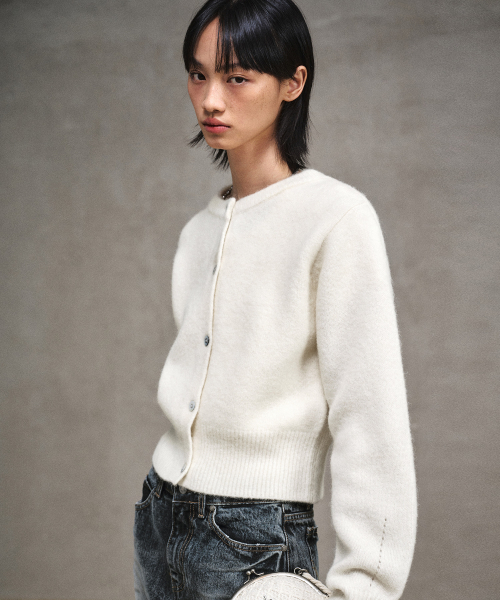 LMOOD(エルムード)の「ビショップウールアルパカクルーネックカーディガンクリーム(カーディガン/ボレロ・レディース・その他・36/38)」の6枚目の写真