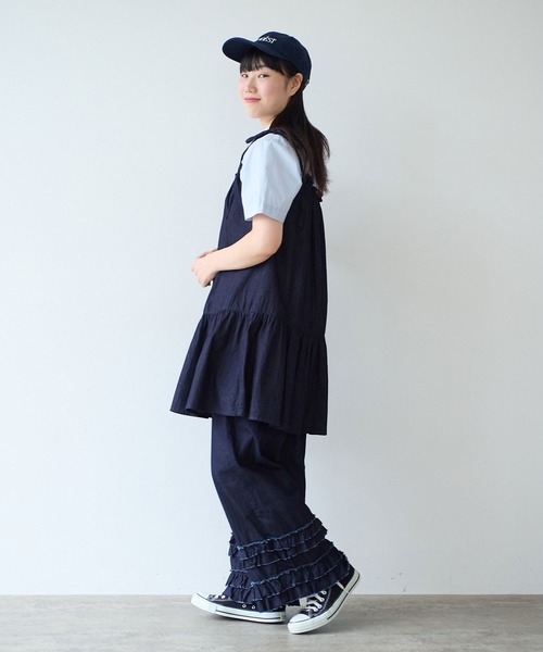 bulle de savon（ビュルデサボン）の「5.5oz denim kincyaku tunic（シャツ/ブラウス・レディース・インディゴブルー・FREE）」の18枚目の写真