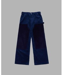 CORDUROY SUEDE CARPENTER PANTS (NAVY)