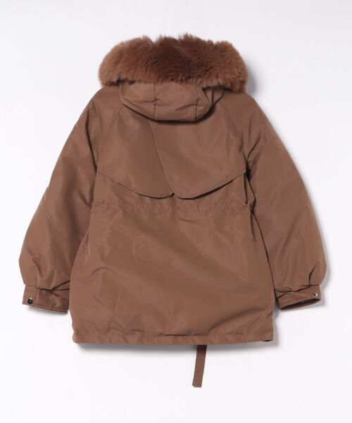 frunco(フランコ)の「【ZOZOTOWN限定】フード付きモッズコート(モッズコート・レディース・ブラウン/ホワイト/ベージュ/ブラック・FREE)」の5枚目の写真