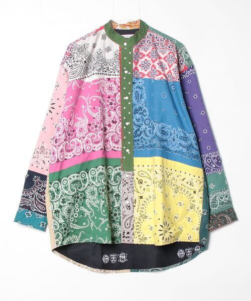 セール】Children of the discordance / PATCHWORK BANDANA SHIRT LS 