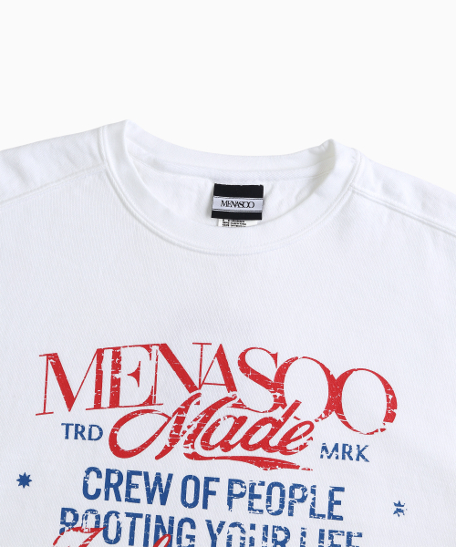 MENASOO(ミナス)の「Menasoo Pigment Oversized Sweatshirt_White(スウェット・レディース・ホワイト・SMALL/MEDIUM)」の10枚目の写真