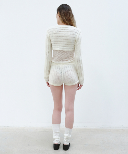 AOPT(アオプト)の「CROPPED BOLERO CARDIGAN - IVORY(カーディガン/ボレロ・レディース・その他・SMALL/MEDIUM)」の4枚目の写真