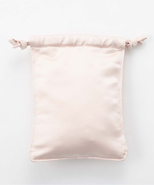 SEA（シー）の「SEAサテン巾着 M（クラッチバッグ・レディース・ピンク/ブラック・ONE SIZE）」の11枚目の写真