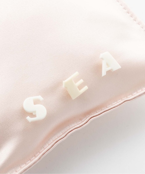 SEA（シー）の「SEAサテン巾着 M（クラッチバッグ・レディース・ピンク/ブラック・ONE SIZE）」の12枚目の写真