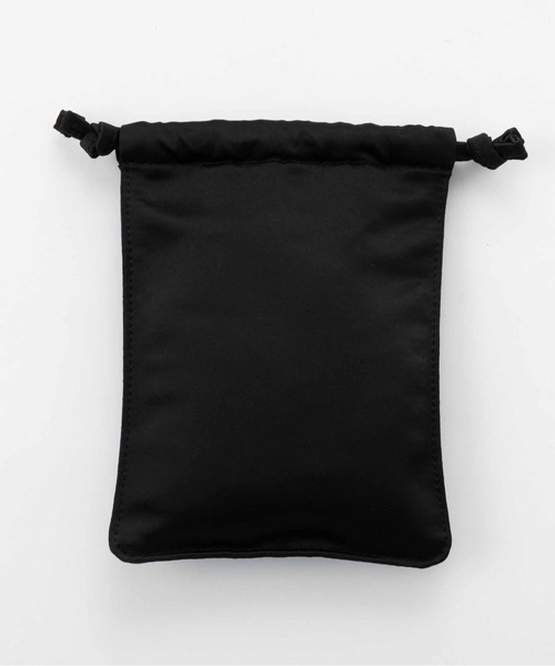 SEA（シー）の「SEAサテン巾着 M（クラッチバッグ・レディース・ピンク/ブラック・ONE SIZE）」の15枚目の写真
