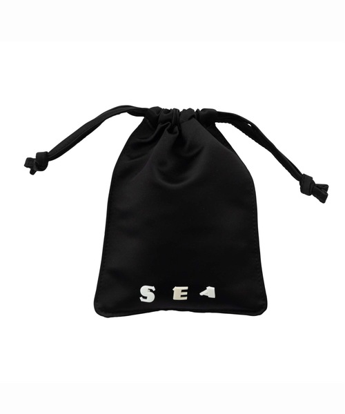 SEA（シー）の「SEAサテン巾着 M（クラッチバッグ・レディース・ピンク/ブラック・ONE SIZE）」の20枚目の写真