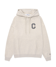 Cロゴフードパーカーオートミール