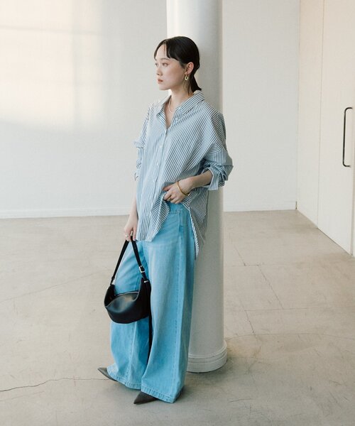 RIVE DROITE(リヴドロワ)の「【RIMH(リムエイチ)】クリーンワイドデニム(デニムパンツ・レディース・サックスブルー/ブルー・36/34/38)」の20枚目の写真