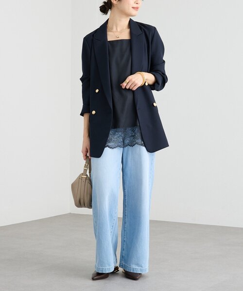 RIVE DROITE(リヴドロワ)の「【RIMH(リムエイチ)】クリーンワイドデニム(デニムパンツ・レディース・サックスブルー/ブルー・36/34/38)」の15枚目の写真