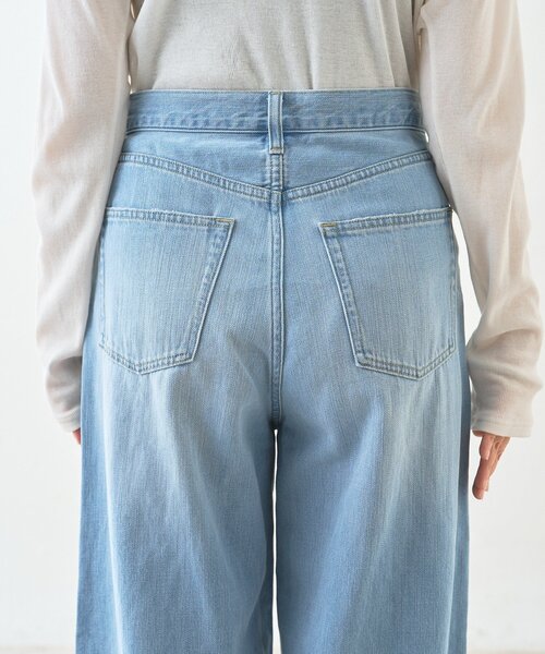 RIVE DROITE(リヴドロワ)の「【RIMH(リムエイチ)】クリーンワイドデニム(デニムパンツ・レディース・サックスブルー/ブルー・36/34/38)」の6枚目の写真
