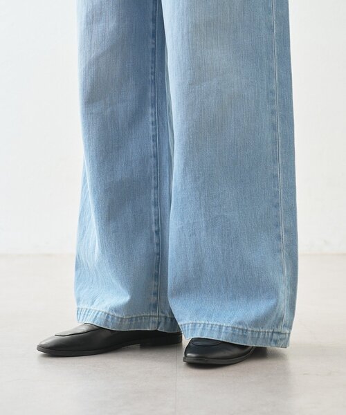 RIVE DROITE(リヴドロワ)の「【RIMH(リムエイチ)】クリーンワイドデニム(デニムパンツ・レディース・サックスブルー/ブルー・36/34/38)」の5枚目の写真