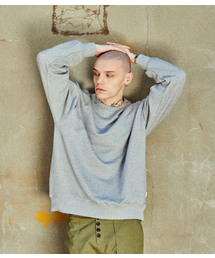CORNOQ（コルノック）の「CUTTING LONG SHIBORI SWEATSHIRT - GRAY（スウェット）」
