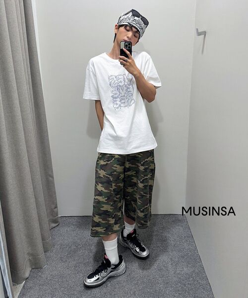 9999ARCHIVE(9999アーカイブ)の「Double Knee Sweat Bermuda Pants(その他パンツ・レディース・デザートカモ・1/2/3)」の4枚目の写真