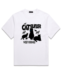 WISSY（ウィッシー）の「CAT ORIGINAL オーバーサイズ 半袖Tシャツ (WS026) ホワイト（Tシャツ/カットソー）」