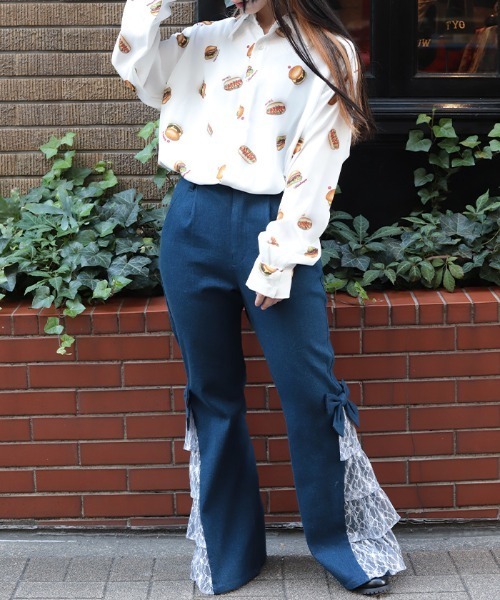 AXES-X(アクシーズエックス)の「アメリカンダイナーシャツ(シャツ/ブラウス・メンズ・グリーン/キナリ・LARGE/MEDIUM)」の6枚目の写真