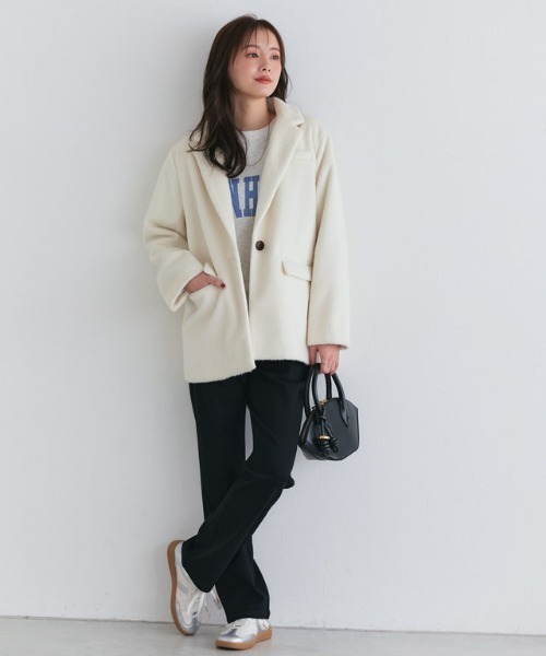 Pierrot(ピエロ)の「裏起毛ストレッチパンツ(その他パンツ・レディース・ブラック/モカ/チャコール・PM/PS/LL/L/M/S/PL)」の7枚目の写真
