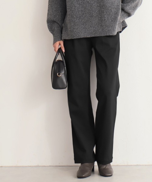 Pierrot(ピエロ)の「裏起毛ストレッチパンツ(その他パンツ・レディース・ブラック/モカ/チャコール・PM/PS/LL/L/M/S/PL)」の8枚目の写真