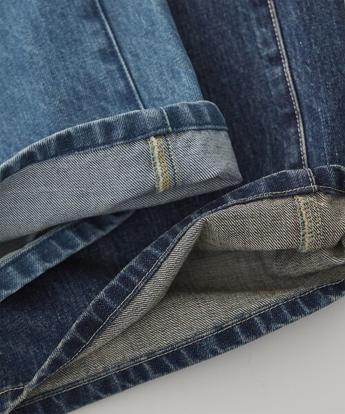 PUBLIC TOKYO(パブリックトウキョウ)の「ラインストレートデニム(デニムパンツ・レディース・ブルー/グリーン・2/1)」の7枚目の写真