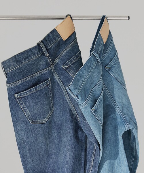 PUBLIC TOKYO(パブリックトウキョウ)の「ラインストレートデニム(デニムパンツ・レディース・ブルー/グリーン・2/1)」の8枚目の写真