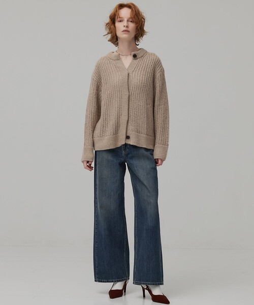 PUBLIC TOKYO(パブリックトウキョウ)の「ラインストレートデニム(デニムパンツ・レディース・ブルー/グリーン・2/1)」の14枚目の写真