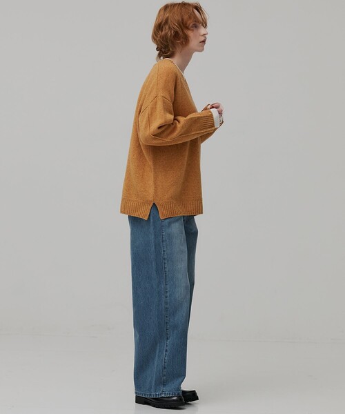 PUBLIC TOKYO(パブリックトウキョウ)の「ラインストレートデニム(デニムパンツ・レディース・ブルー/グリーン・2/1)」の16枚目の写真