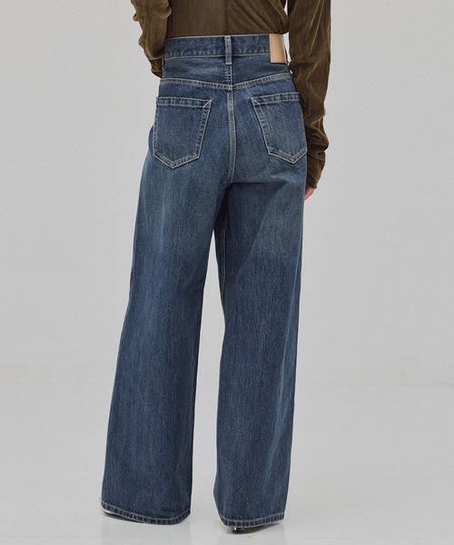 PUBLIC TOKYO(パブリックトウキョウ)の「ラインストレートデニム(デニムパンツ・レディース・ブルー/グリーン・2/1)」の21枚目の写真