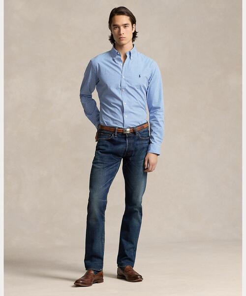 POLO RALPH LAUREN(ポロ ラルフ ローレン)の「クラシック フィット チェック ストレッチ ポプリン シャツ(シャツ/ブラウス・メンズ・ブルー・L/M/S/XL/XXL/XS)」の3枚目の写真