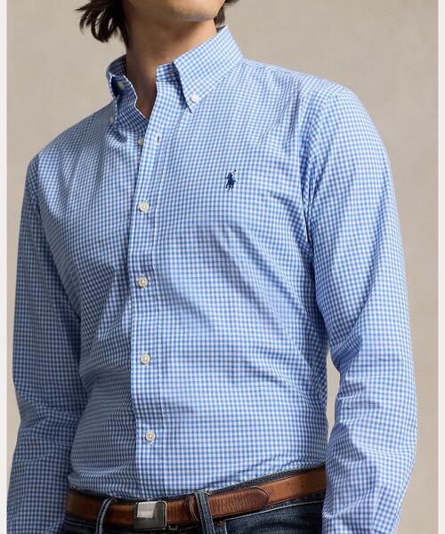 POLO RALPH LAUREN(ポロ ラルフ ローレン)の「クラシック フィット チェック ストレッチ ポプリン シャツ(シャツ/ブラウス・メンズ・ブルー・L/M/S/XL/XXL/XS)」の5枚目の写真