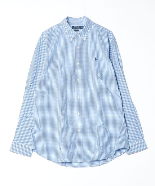 POLO RALPH LAUREN(ポロ ラルフ ローレン)の「クラシック フィット チェック ストレッチ ポプリン シャツ(シャツ/ブラウス・メンズ・ブルー・L/M/S/XL/XXL/XS)」の7枚目の写真