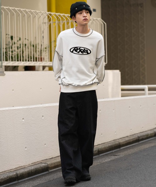 WEGO（ウィゴー）の「WEGO/【26年春夏新作】エクストラバギーデニムパンツ（デニムパンツ・メンズ・ブラック系2/コバルトブルー/インディゴブルー/ブラック系3・SMALL/MEDIUM/LARGE）」の5枚目の写真