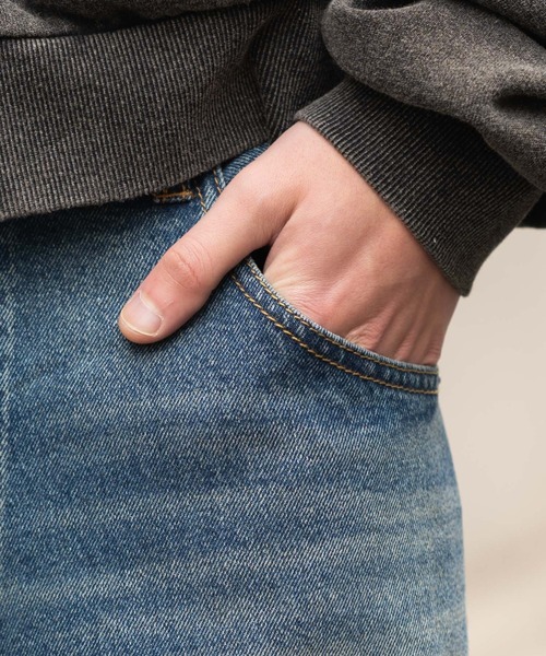 WEGO（ウィゴー）の「WEGO/【26年春夏新作】エクストラバギーデニムパンツ（デニムパンツ・メンズ・ブラック系2/コバルトブルー/インディゴブルー/ブラック系3・SMALL/MEDIUM/LARGE）」の9枚目の写真