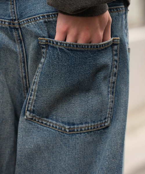 WEGO（ウィゴー）の「WEGO/【26年春夏新作】エクストラバギーデニムパンツ（デニムパンツ・メンズ・ブラック系2/コバルトブルー/インディゴブルー/ブラック系3・SMALL/MEDIUM/LARGE）」の10枚目の写真