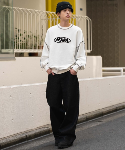 WEGO（ウィゴー）の「WEGO/【26年春夏新作】エクストラバギーデニムパンツ（デニムパンツ・メンズ・ブラック系2/コバルトブルー/インディゴブルー/ブラック系3・SMALL/MEDIUM/LARGE）」の17枚目の写真