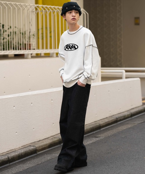 WEGO（ウィゴー）の「WEGO/【26年春夏新作】エクストラバギーデニムパンツ（デニムパンツ・メンズ・ブラック系2/コバルトブルー/インディゴブルー/ブラック系3・SMALL/MEDIUM/LARGE）」の18枚目の写真