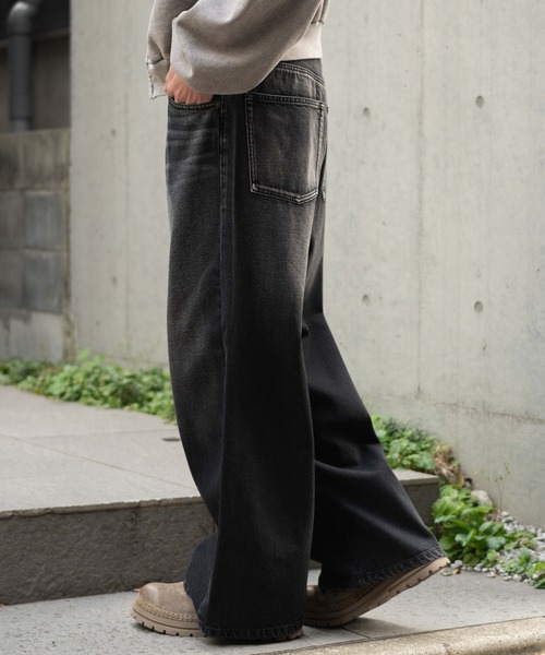 WEGO（ウィゴー）の「WEGO/【26年春夏新作】エクストラバギーデニムパンツ（デニムパンツ・メンズ・ブラック系2/コバルトブルー/インディゴブルー/ブラック系3・SMALL/MEDIUM/LARGE）」の22枚目の写真