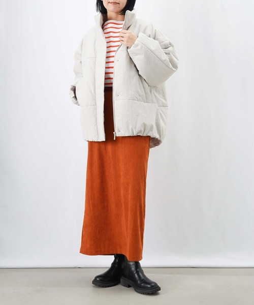 LUCA/LADY LUCK LUCA(ルカ/レディラックルカ)の「LC/LLL ナイロンワッシャーボリューム中綿ブルゾン(ブルゾン・レディース・ブラック/カーキ/ライトグレー・FREE)」の11枚目の写真