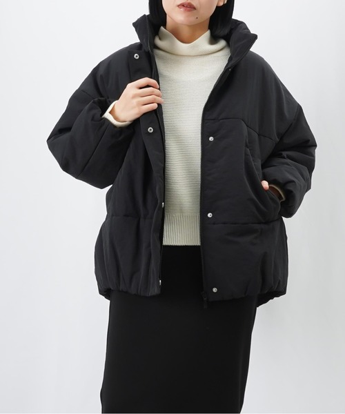 LUCA/LADY LUCK LUCA(ルカ/レディラックルカ)の「LC/LLL ナイロンワッシャーボリューム中綿ブルゾン(ブルゾン・レディース・ブラック/カーキ/ライトグレー・FREE)」の19枚目の写真