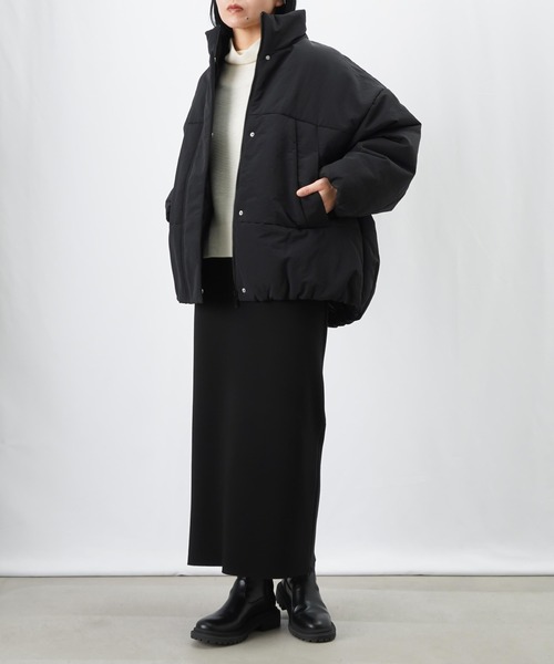 LUCA/LADY LUCK LUCA(ルカ/レディラックルカ)の「LC/LLL ナイロンワッシャーボリューム中綿ブルゾン(ブルゾン・レディース・ブラック/カーキ/ライトグレー・FREE)」の18枚目の写真