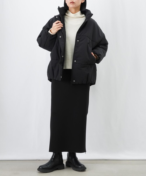 LUCA/LADY LUCK LUCA(ルカ/レディラックルカ)の「LC/LLL ナイロンワッシャーボリューム中綿ブルゾン(ブルゾン・レディース・ブラック/カーキ/ライトグレー・FREE)」の20枚目の写真