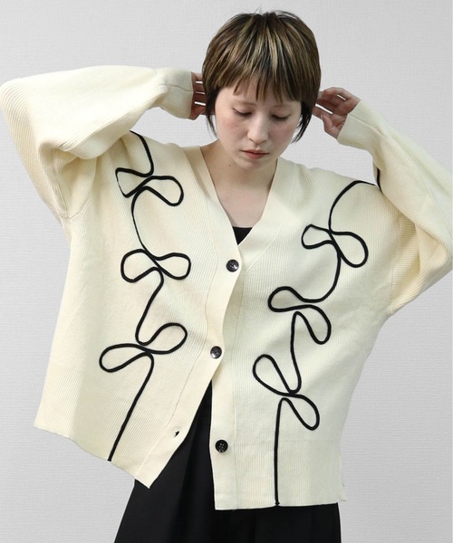 ZUTO MAYO 刺繍カーディガン ZUTO MAYO 刺繍カーディガン 接触冷感・UVカット】Floretes クルー