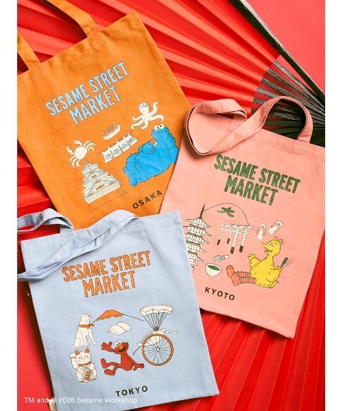 SESAME STREET(セサミストリート)の「【NIPPON】トートバッグ(トートバッグ・レディース・オレンジ/ブルー/ピンク・F)」の5枚目の写真