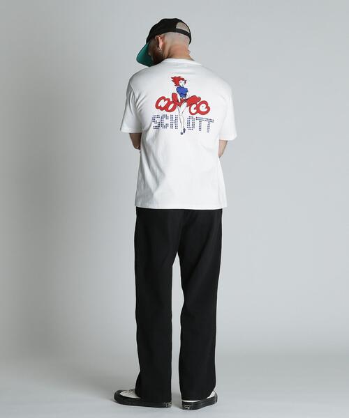Schott(ショット)の「Schott/ショット/NICE Schott T-SHIRT/ナイスショット Tシャツ(Tシャツ/カットソー・メンズ・ネイビー/ホワイト/チャコールグレー・M/2XL/XL/L)」の6枚目の写真