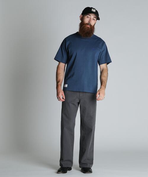 Schott(ショット)の「Schott/ショット/NICE Schott T-SHIRT/ナイスショット Tシャツ(Tシャツ/カットソー・メンズ・ネイビー/ホワイト/チャコールグレー・M/2XL/XL/L)」の14枚目の写真