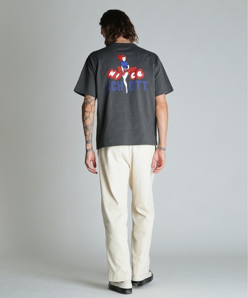 schott(ショット)の「Schott/ショット/NICE Schott T-SHIRT/ナイスショット Tシャツ(Tシャツ/カットソー・メンズ・ネイビー/ホワイト/チャコールグレー・M/2XL/XL/L)」の17枚目の写真
