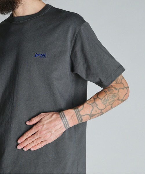 schott(ショット)の「Schott/ショット/NICE Schott T-SHIRT/ナイスショット Tシャツ(Tシャツ/カットソー・メンズ・ネイビー/ホワイト/チャコールグレー・M/2XL/XL/L)」の13枚目の写真
