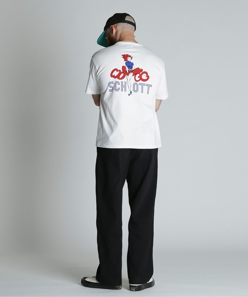 schott(ショット)の「Schott/ショット/NICE Schott T-SHIRT/ナイスショット Tシャツ(Tシャツ/カットソー・メンズ・ネイビー/ホワイト/チャコールグレー・M/2XL/XL/L)」の15枚目の写真